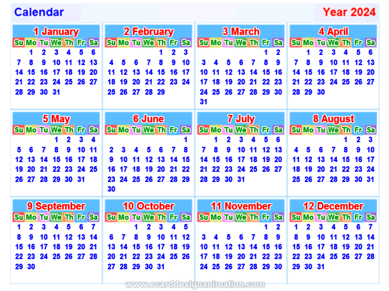 calendar 2024