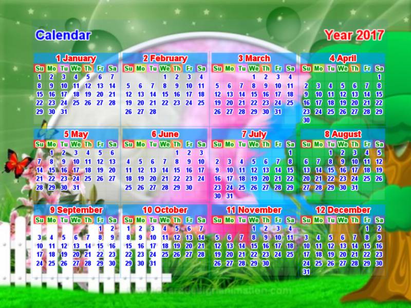 calendar 2017