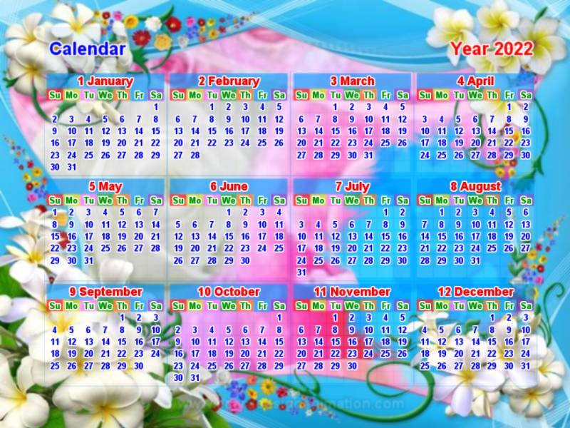 calendar 2022